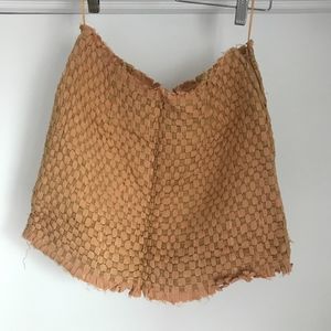 As New SHAKUHACHI Woven Mini Skirt